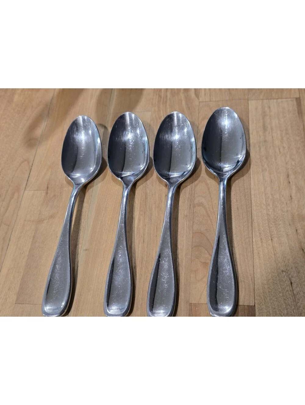 Oneida VOSS Stainless Glossy Tablespoons Place/Oval Spoons Lot of 4